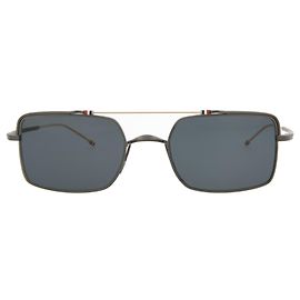 Thom Browne Square-Frame Metal Sunglasses Black
