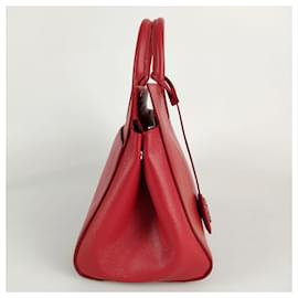 Yves Saint Laurent-Saint Laurent Sac de Jour shoulder bag in red leather-Red
