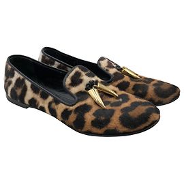 mocasines con estampado de leopardo de Giuseppe Zanotti Multicolor