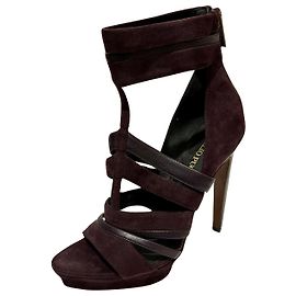 Gladiator high heeled sandals by Emilio Pucci Brown