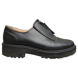 Mm6-Derby MM con zip6 Maison Margiela 37-Nero