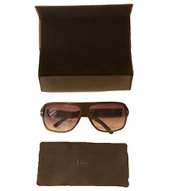 DIOR HOMME Sonnenbrille mit Box Schwarz Grün