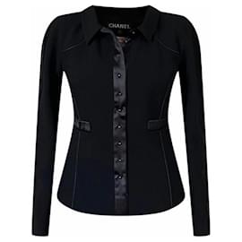 Chanel-Black tweed Jacket-Black