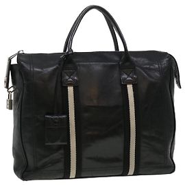 BALLY Business Bag pelle di vitello Nero Auth bs4398 Nero
