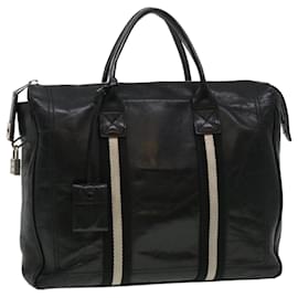 Bally-BALLY Business Bag cuir de veau Noir Auth bs4398-Noir