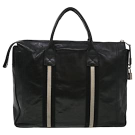 Bally-BALLY Business Bag couro de bezerro preto Auth bs4398-Preto