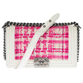 Chanel-CHANEL Boy Bag in Pink Leather - 1222511727-Pink