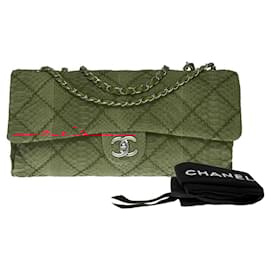 Chanel-CHANEL Timeless/Classique Bag in Red Python - 121354741-Red