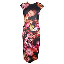 Ted Baker Figurbetontes Midikleid Catina mit Blumenmuster Andere