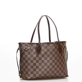 Louis Vuitton-Louis Vuitton Damier Ebene Neverfull PM Canvas Tote Bag N41359 in Excellent condition-Brown