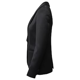 Mulberry-Mulberry Single-Breasted Blazer Jacket in Black Wool-Black