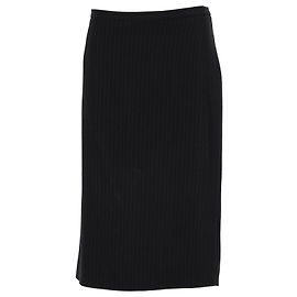FALDA LÁPIZ A MEDIDA DE RAYAS Max Mara en triacetato negro Negro