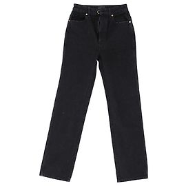 Vaqueros Khaite Abigail de denim de algodón negro Negro