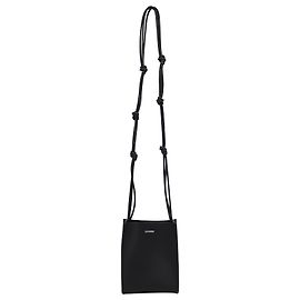 Bolsa tiracolo pequena Jil Sander Tangle em couro de bezerro preto Preto