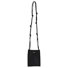 Jil Sander-Jil Sander Tangle Small Crossbody Bag in Black Calf Leather-Black