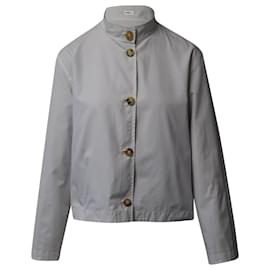 Hermès-Hermès Reversible Jacket in White Cotton-White
