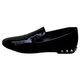 Mocasines Balenciaga en charol negro 37 Negro