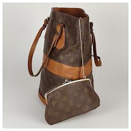 Louis Vuitton-Louis Vuitton vintage monogram Bucket handbag-Marrone