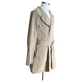 Yves Saint Laurent-YSL beige trench coat-Beige