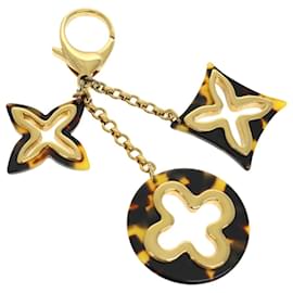 Louis Vuitton-LOUIS VUITTON Bijoux Sac Ansolence Charm Metal Platstick Brown M65087 Auth yb029-Brown