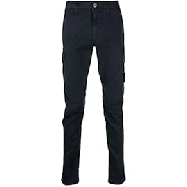 Stone Island-Stone Island Gabardine Cargo Pant-Blue