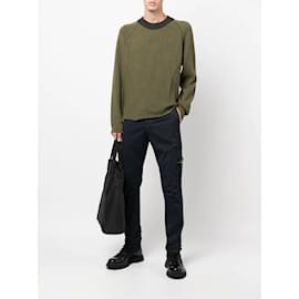 Stone Island-Stone Island Gabardine Cargo Pant-Blue