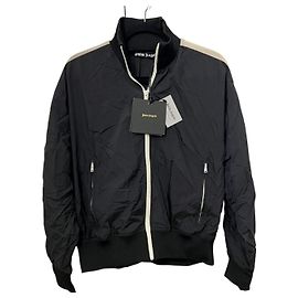 Palm Angels Black Polyamide Blazer Jacket Black