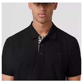 Burberry-Klassisches Poloshirt aus Bio-Baumwoll-Piqué-Schwarz