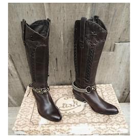 Ash-ash p boots 36 New condition-Dark brown