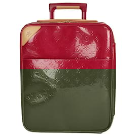 Louis Vuitton-Louis Vuitton Pegase 45 trolley in red patent leather-Red