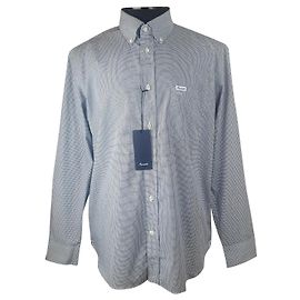 Camisa Façonnable de algodão azul L Azul Multicor