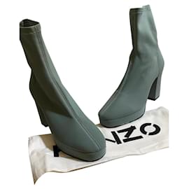 Kenzo-botas de tornozelo-Verde claro