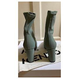 Kenzo-botas de tornozelo-Verde claro