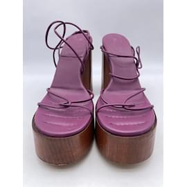 Autre Marque-GIA BORGHINI  Sandals T.eu 39 Leather-Purple
