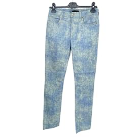 Jean Slim Imprimé - Luis Vuitton - Couleur Bleu - Pantalon Pour