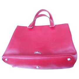 Longchamp-sac en 100%cuir rouge de marque Longchamp-Rouge