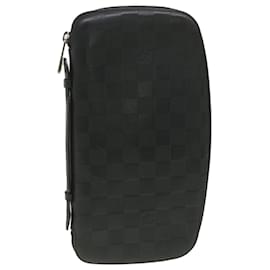 Louis Vuitton-LOUIS VUITTON Damier Infini Atoll Travel Case Onyx N41380 LV Aut 38197-Altro