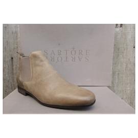 Sartore-chelsea boots Sartore p 37 état neuf-Beige