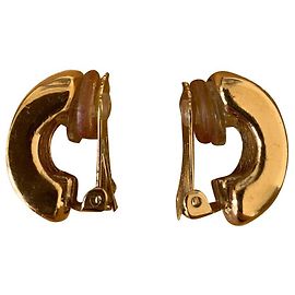 Boucles d'oreilles Dior dorées Doré
