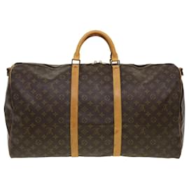 Louis Vuitton-Louis Vuitton Monograma Keepall Bandouliere 60 Boston Bag M41412 LV Auth bs4394-Outro