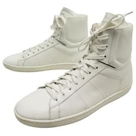 Yves Saint Laurent-SAINT LAURENT SNEAKER SL SHOES/01H 315486 White leather 43 LEATHER SHOES-White