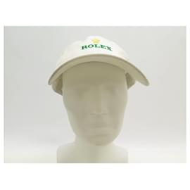 Rolex-NEW ROLEX CAP ROLAND GARROS MICRO FIBER WHITE & GREEN WHITE NEW GREEN CAP-White