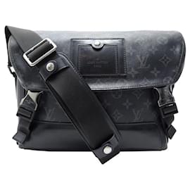 Louis Vuitton-SAC A MAIN LOUIS VUITTON MESSENGER PM VOYAGER MONOGRAM ECLIPSE NOIR M40511-Noir