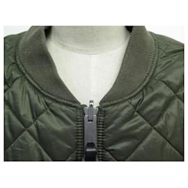 Burberry-BURBERRY EVANSON JACKET REVERSIBLE QUILTED JACKET XL 56 KHAKI JACKET-Khaki