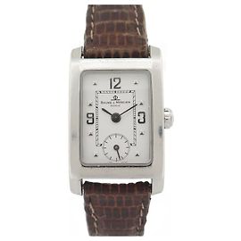 Baume & Mercier BAUME ET MERCIER HAMPTON QUARTZ MV RELÓGIO045139 aço 34 mm relógio Prata