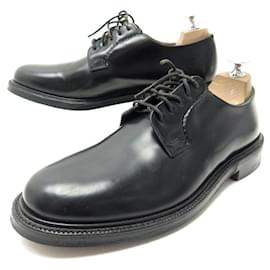 Church's-CHURCH'S SHANNON SHOES 7F 41 BLACK LEATHER SHOES DERBY-Black