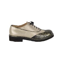 Chaussures Oxford bicolores chatoyantes à lacets Chanel Multicolore