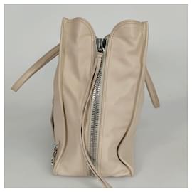Balenciaga-Balenciaga Papier shopper bag in beige leather-Beige
