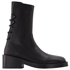 Henrica Ankle Boots - Ann Demeulemeester - Black - Leather Black