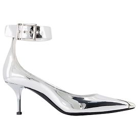 Décolleté - Alexander Mcqueen - Argento - Pelle Metallico